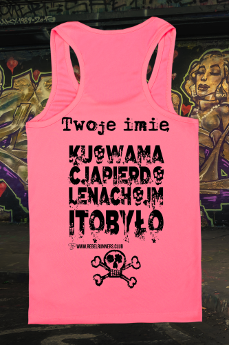 BOKSERKA DAMSKA RÓŻOWA TYŁ imię