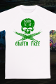 Gluten free zielony tshirt przód z tlem
